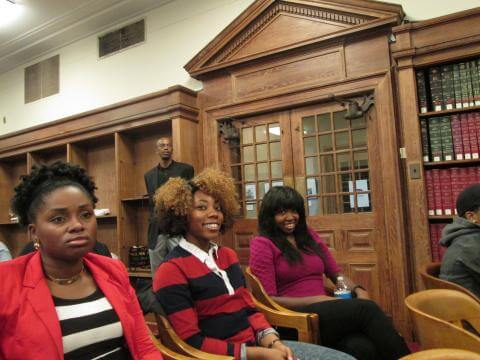 Students at Dept Event